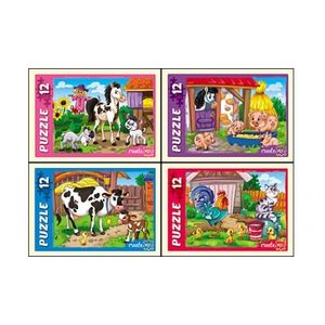 Пазлы 'Ферма', 12 элементов