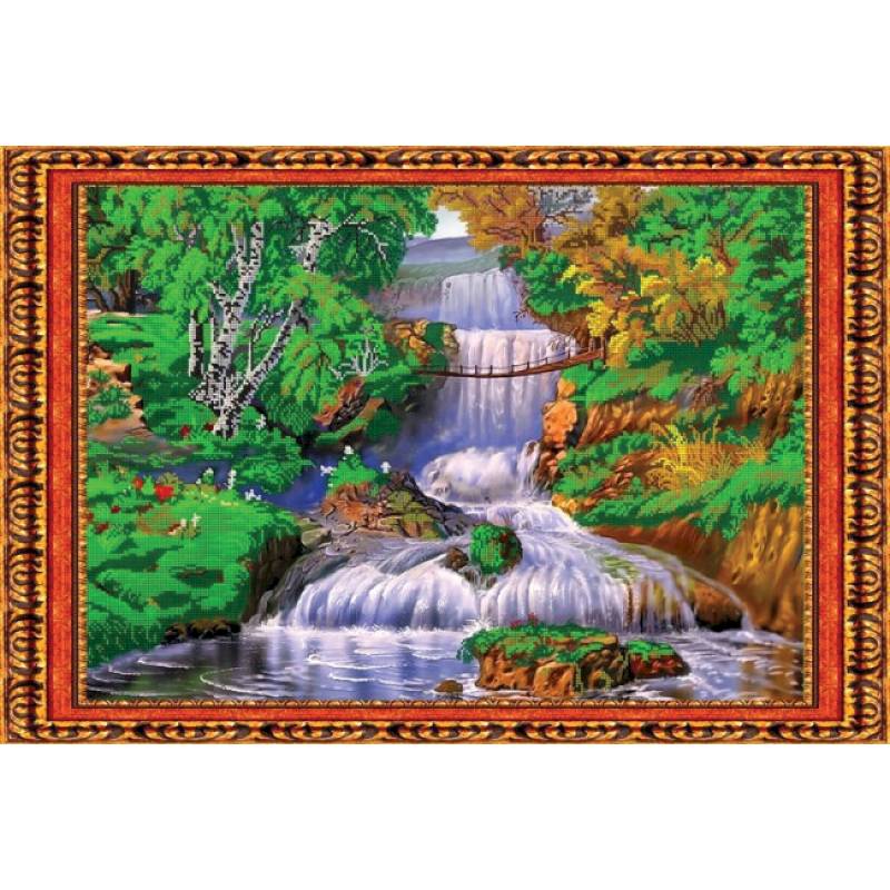 Набор для вышивания бисером №100 «Водопад» бисер Чехия 59,7x40,3 см