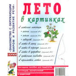Лето в картинках. Наглядное пособие для педагогов, логопедов, воспитателей и родителей