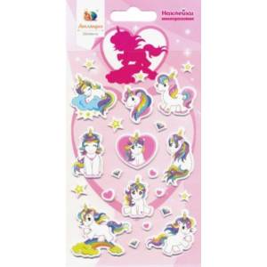 Набор зефирных наклеек 'Единорог 2'