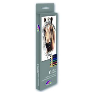 Набор цветных карандашей, 6 цветов 'Лошадь'