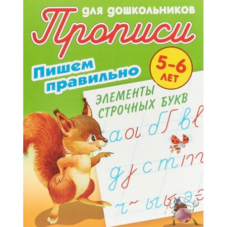 Письмо, мелкая моторика, книга Пишем правильно элементы строчных букв купить по скидке