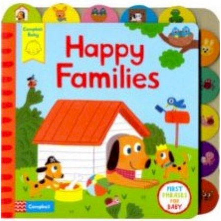 Литература на иностранном языке для детей, книга Happy Families (board bk) купить по скидке