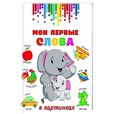 Знакомство с миром, развитие малыша, книга Мои первые слова в картинках купить по скидке