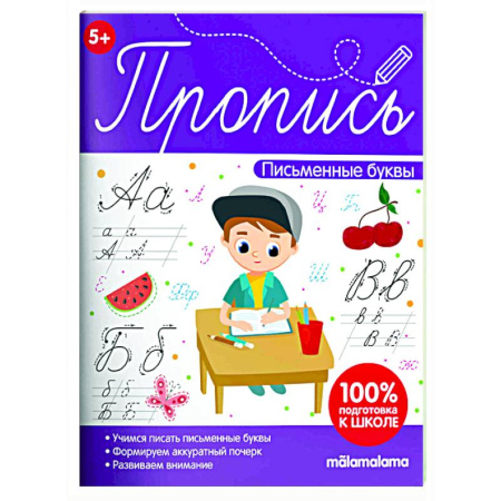 Письмо, мелкая моторика, книга Пропись. Письменные буквы купить по скидке