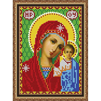 «Светлица» набор для вышивания бисером 8319М «Прсв. Богородица Казанская» бисер Чехия 12x16см