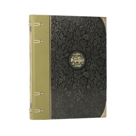 Рыбалка, книга Жизнь и ловля пресноводных рыб Л. Сабанеева. Коллекционное иллюстрированное издание на бумаге премиум-класса в инкрустированном переплете ручной работы с четырьмя видами тиснения и украшенным обрезом. купить по скидке