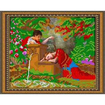 «Светлица» набор для вышивания бисером №322 «Романтика» бисер Чехия 24x19см